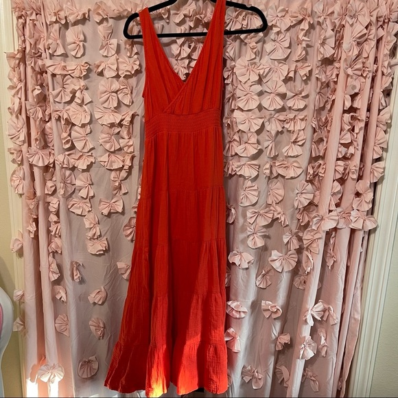 NWT reddish orange sundress lightweight size M - Picture 9 of 10